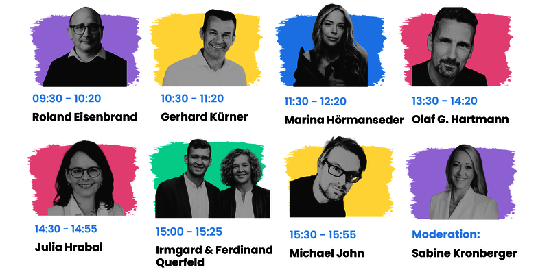 Speaker und Keynote Programm der marke[ding] impulse 2026 im Design Center Linz